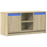 vidaXL TV-Schrank mit LED-Beleuchtung Sonoma-Eiche 100x34x50 cm