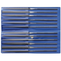 Pferd Präzisions-Nadelfeilen-Set 12-tlg. in Rolltasche 160mm Schweizer Hieb 2,