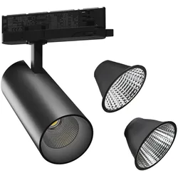 LED Stromschienenstrahler ''Andromeda'' 15-27W, 4000K, 230V, neutralweiß, schwarz