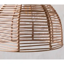 Dehner Solarleuchte Kunststoff/Metall Ø 26 cm/H 22 cm 1 Stück natur/braun