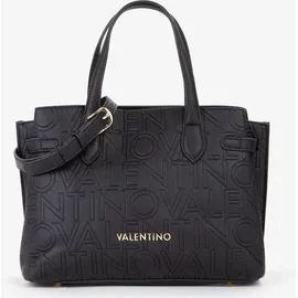 Valentino Pansy Shopper Polyurethan Black