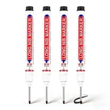 MKEAWWU 4 Stück Tieflochmarker Schwarz, Bohrlochmarker, Langlochmarker Für Präzise Markierungen