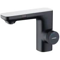 Auralum Max Waschtischarmatur Automatik Infrarot IR Sensor Waschbecken Wasserhahn Mischbatterie schwarz