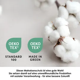 Setex Spannbettlaken Baumwolle 90 x 200 cm weiß