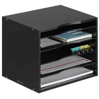 Navaris Dokumentenablage Briefablage Bambus - 33x26x24,5cm Schreibtisch Organizer -