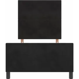 vidaXL Boxspringbett 90 x 200 cm Schwarz