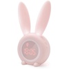 Kinder Lichtwecker Cute Rabbit Kinderwecker Creative Nachttischlampe Snooze-Funktion, zeitgesteuertes Nachtlicht, Kindertagesgeschenk fr Kinder, Mdchen (Pink)