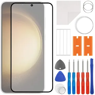 swark Display Glas Frontglas Reparatur Set kompatibel mit Samsung Galaxy S23+ 23 Plus SM-S916B SM-S916U inkl. Werkzeugsatz