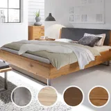 Hasena Oak-Line Wild Massivholzbett Cadro Indus/Sion 160x200 cm coffee