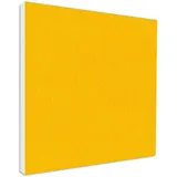 platino24 Schallabsorber COLORE I 1 Element 55 x 55 x 5 cm I Akustikelement aus Basotect ® G+ I stilvolle Schalldämmung für Wand & Decke I Sonnengelb