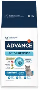 Advance Sterilized High protein mit Truthahn Katzenfutter 2 x 15 kg