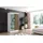 altdecor Kleiderschrank Vilan 120 x 215 x 61 cm Weiß/Eiche Wotan