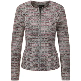 GOLDNER Kurzgröße: Jerseyblazer mit Glanzakzenten in bunt / gemustert), | Gr.: 20