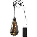 StarTrading LED Dekoleuchte Glow dunkle Glühbirne mit Batteriebetrieb 13cm Timer