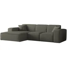 Fun Möbel Eckcouch Stoff 2-Sitzer Grün