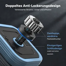 Merach 3-in-1 verstellbares Hantel-Set Kurzhantel & Langhantel 20 kg blau