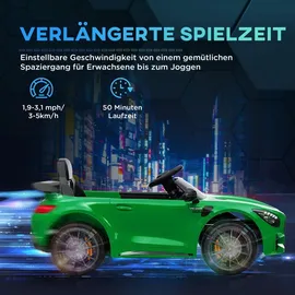 aiyaplay Kinder Elektroauto 12V mit 2,4G Fernbedienung Grün