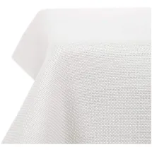 Plenmor Tischdecke Abwaschbar Leinenoptik 150 x 150 cm Grau/Weiß