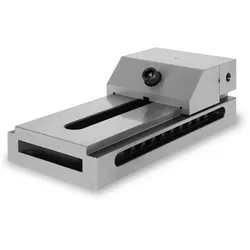 EBERTH Niederzugschraubstock 150 mm, Spannweite 200 mm, aus robustem Stahl, professioneller Präzisionsschraubstock für Werkstatt und Montagearbeiten