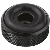 Dynavox Gerätefüsse mit Rändelung mini aus Aluminium, für HiFi Geräte wie Lautsprecher, Verstärker und Plattenspieler, Schwarz eloxiert, 4er-Set