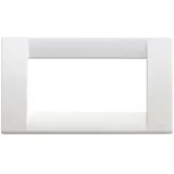 Vimar 16744.01 Idea Klassische Wandtafel 4 Module aus Technopolymer, weiß glänzend
