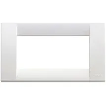 Vimar 16744.01 Idea Klassische Wandtafel 4 Module aus Technopolymer, weiß glänzend