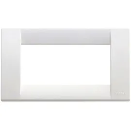 Vimar 16744.01 Idea Klassische Wandtafel 4 Module aus Technopolymer, weiß glänzend