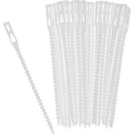 WINDHAGER Universalbinder flexibel, Befestigung für Sichtschutz, Allzweckbinder, Kabelbinder, transparent, 20 Stück