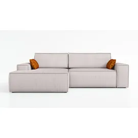 mebloland Ecksofa TOR mit Schlaffunktion. Farbe: Dove. - Grau