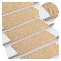 vidaXL Stufenmatte 65 x 21 cm Hellbraun