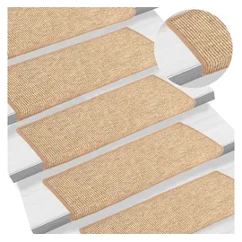 vidaXL Stufenmatte 65 x 21 cm Hellbraun