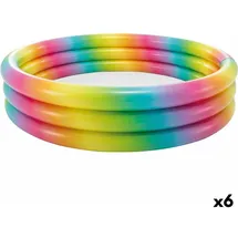Intex Aufblasbares Planschbecken für Kinder Bunt Ringe 581 L 168 x 38 x 168 cm (6 Stück)
