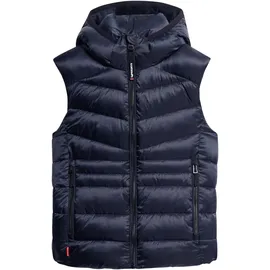 Superdry Fuji Quilt Padded Weste Eclipse Navy S