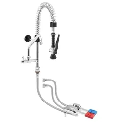 RESTAURANTSTORE.IT Doppelpedal-Bodenmischbatterie-Set für Küche, Restaurant, Hotel RSB073