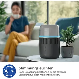 Philips HU5710/03 5000 Series 4.5L Luftbefeuchter Dunkelgrau (14,1 Watt, Raumgröße: 56 m2)