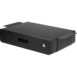 Maclean Brackets Maclean Ergonomische Untertischschublade mit Schlüssel Abschließbar Maximale Belastung: 5 kg Unter Schreibtisch Halterung Hängeschublade Schwarz