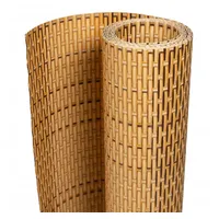 vidaXL Balkon-Sichtschutz Hellbraun 600x90 cm Poly Rattan