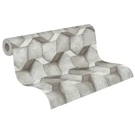A.S. Création Vliestapete Betonoptik 10 m x 0,32 m 300 g Grau 388273