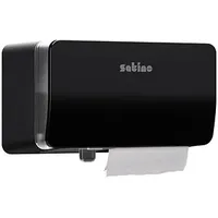 Satino Toilettenpapierspender HYGINITY MT1 System 333427 schwarz Kunststoff