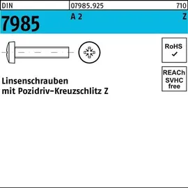 Hörger & Geßler Linsenschraube DIN 7985 PZ M3 x 18 1000 Stück