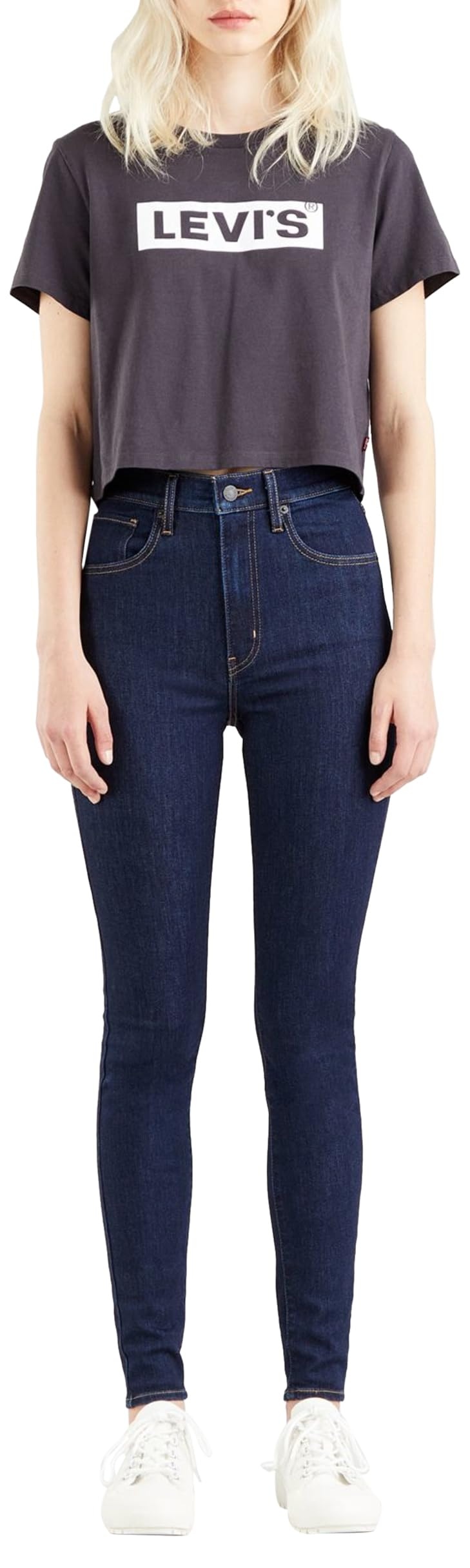 Levi's Damen Mile High Super Skinny Jeans, Top Shelf, 25W / 30L