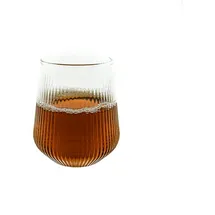 Mulex Gläser Trinkgläser Set geriffeltt 430ml transparent