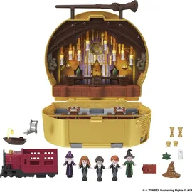 POLLY POCKET Sammler-Spielset, Harry Potter-Schatulle mit 5 Puppen und 11 Zubehörteilen, HRD56