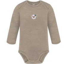 normani Outdoor Sports Baby Merino Body Langarm Auckland in Beige | Gr.: 80