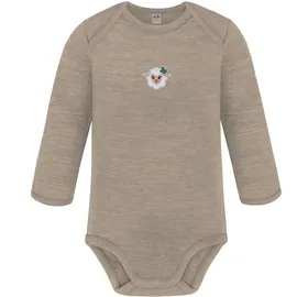 normani Outdoor Sports Baby Merino Body Langarm Auckland in Beige | Gr.: 80