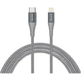 Nevox USB-C auf Lightning 1 m Silber