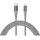 Nevox USB-C auf Lightning 1 m Silber