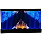 JVmoebel Wandpaneel Trennwand Wasser Wände LED Wasserwand Beleuchtete Wand Säulen, Made in Europa weiß