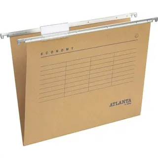 djois Economy Hängemappe Folio V-Boden 230 g/m2 Braun 50 Stück
