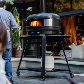GOZNEY Gestell für Dome Gen 2.0/Pizzaofen Größe XL Holz/Stahl schwarz